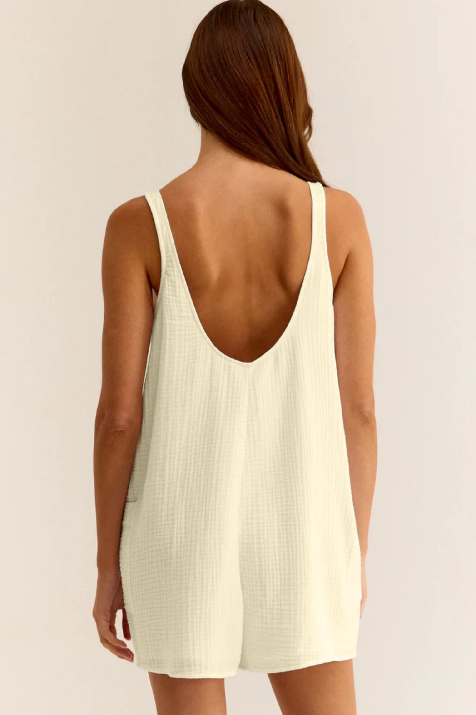 Kadın Mini Elbise/Tulum - Organik 2 Kat Müslin Kumaş