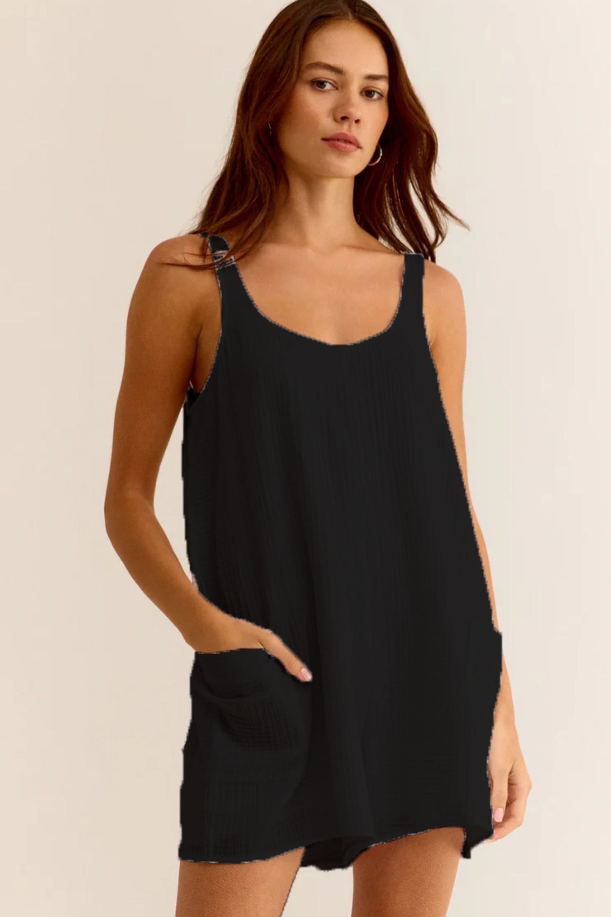 Kadın Mini Elbise/Tulum - Organik 2 Kat Müslin Kumaş