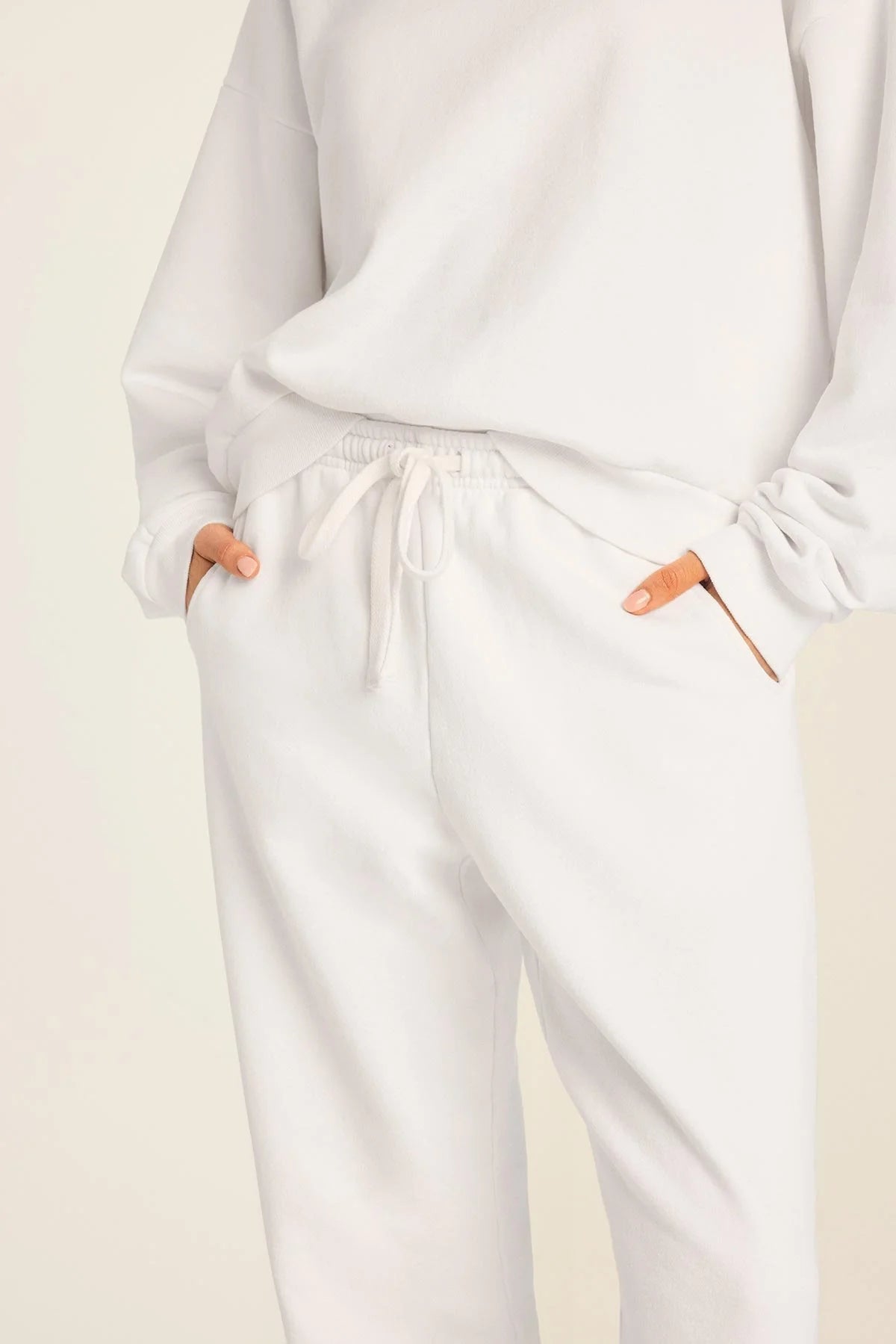 Basic Bisiklet Yaka Sweatshirt ve Jogger Eşofman Takımı