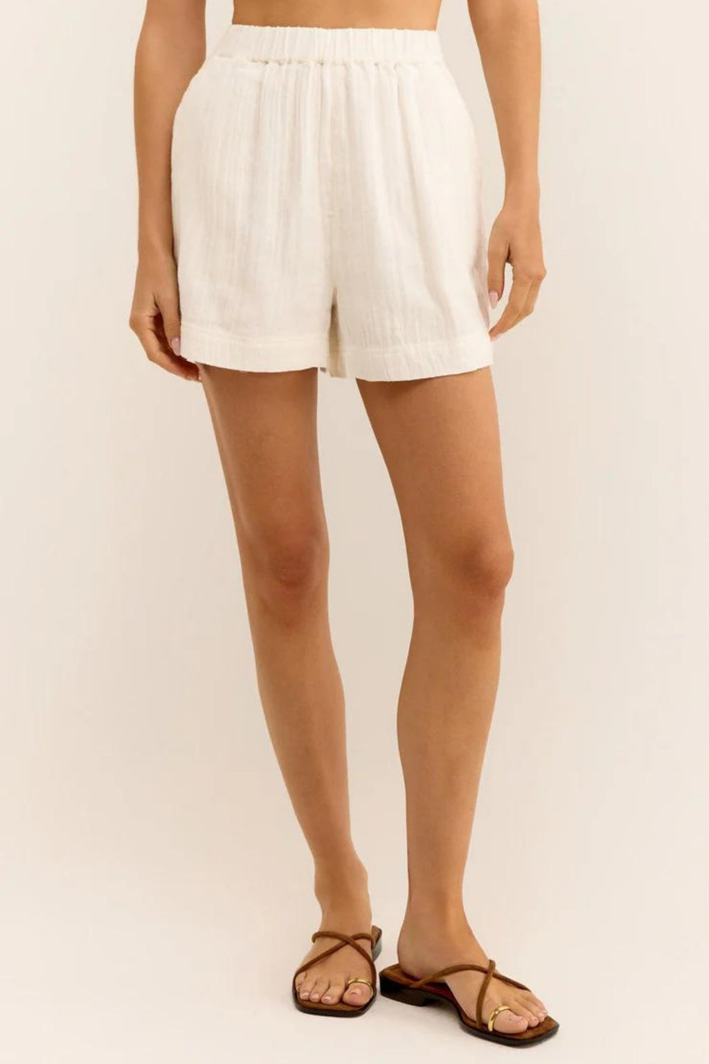 Kadın Müslin Plaj Seti - Gömlek ve Şort Takımı - Plaj, Günlük.